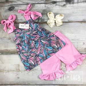 Two piece tank top short set